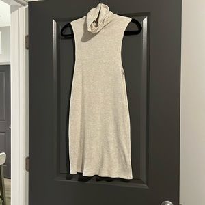 Size XS free people cream turtle neck sleeveless dress